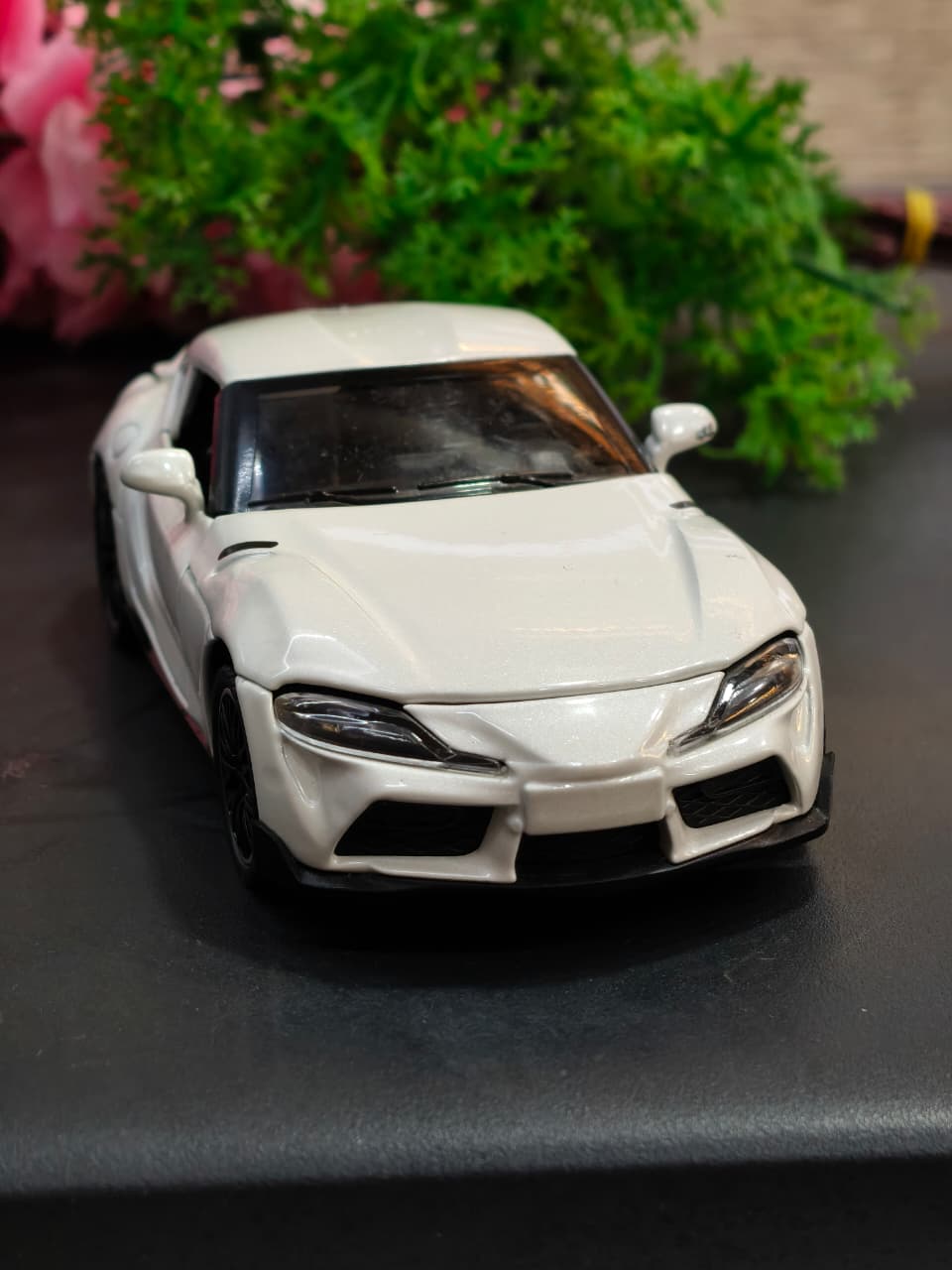 Framed Toyota Supra Diecast Model & Art Piece