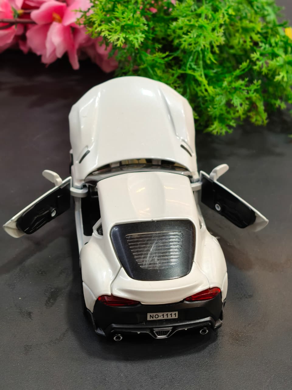 Premium White Toyota GR Supra Die-Cast Model Car